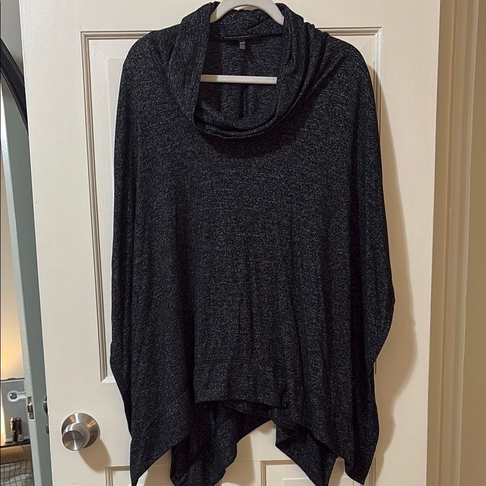 White House Black Market Black Cowl Neck Women's Cape